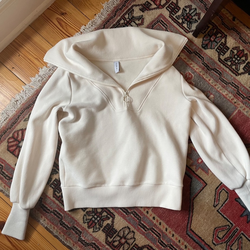 Varley Vine Half-Zip Pullover - XS - Eggnog